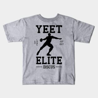 Yeet Elite Discus Athlete Track N Field Athletics Kids T-Shirt